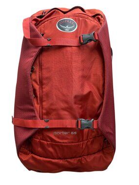 Osprey Porter 65L Travel Backpack Duffle Bag Rust Orange